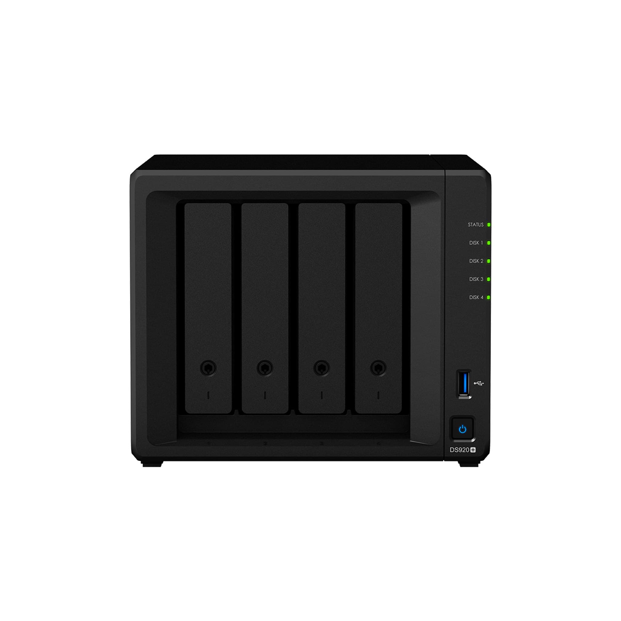 Synology DiskStation DS418 Mini Desktop NAS Server, Realtek RTD1296 Quad-Core, 2GB DDR4 Synology SDRAM, 32TB SATA HDDs, Synology DSM Software